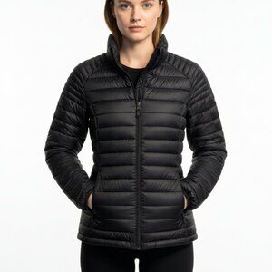 PAJAR Women (S) Black Lightweight Packable Puffer Jacket, Down Winter Parka NWT